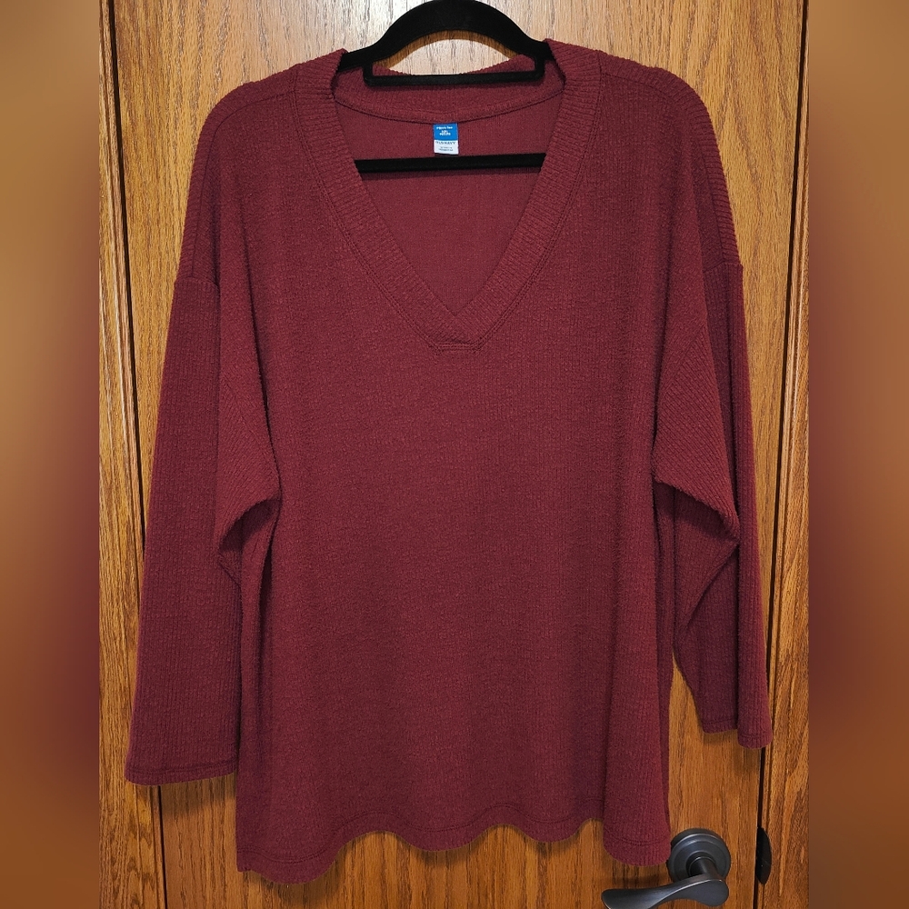 Women's Old Navy Plush Tunic Sweater, Royal Velvet Color, XXL Petite